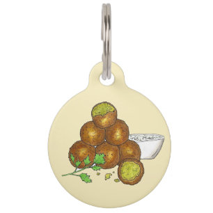 Médaillon Pour Animaux Falafel Balls Moyen-Orient pois chiches égyptien