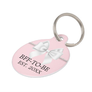 Médaillon Pour Animaux Fantastique rose rose Tiffany Baby shower frère an
