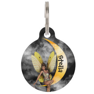 Médaillon Pour Animaux Fée de lune