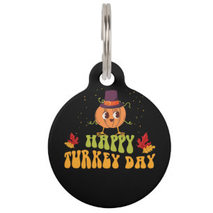 Médaillon Pour Animaux fête de la turquie automne journée d'action de grâ