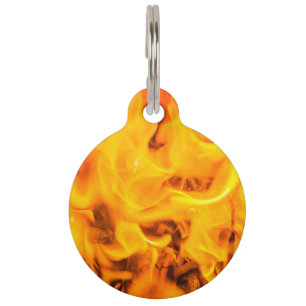 Médaillon Pour Animaux Feu et flammes