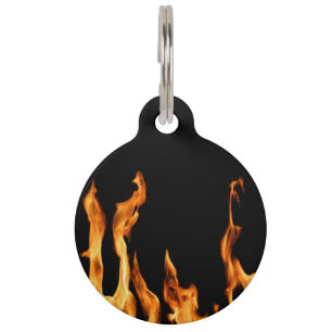 Médaillon Pour Animaux Flammes – Flamme – Flamme – Flammes – Feu – Feu 