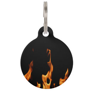Médaillon Pour Animaux Flammes – Flamme – Flamme – Flammes – Feu – Feu  