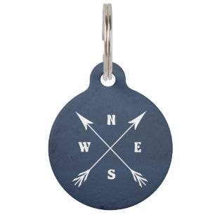 Médaillon Pour Animaux Flèches compass