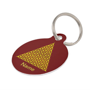 Médaillon Pour Animaux Fleur de DES Lebens - or de la vie/Blume de