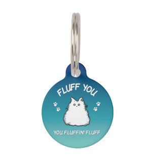 Médaillon Pour Animaux Fluffin Vous Fluffin Fluff Kitty Chat