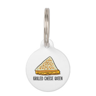 Médaillon Pour Animaux Fromage Grillé Queen Funny Fromage Grillé