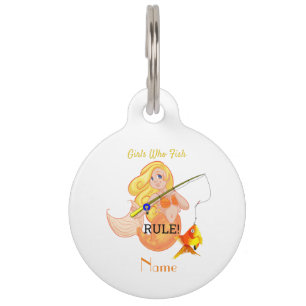 Médaillon Pour Animaux Funny Pêche Fille Sirène Thunder_Cove