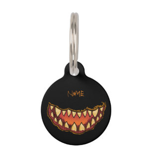 Médaillon Pour Animaux Funny Scary Jack olantern Thunder_Cove