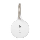 Médaillon Pour Animaux fuzzy bum (Dos)
