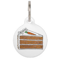 Gâteau de couche de carottes Tranches sucrées Food