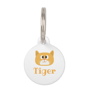Médaillon Pour Animaux Ginger Cat