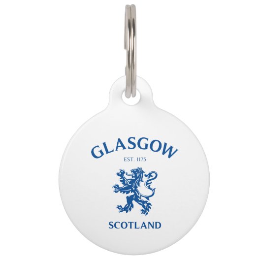 MÉDAILLON POUR ANIMAUX GLASGOW, ÉCOSSE (Devant)