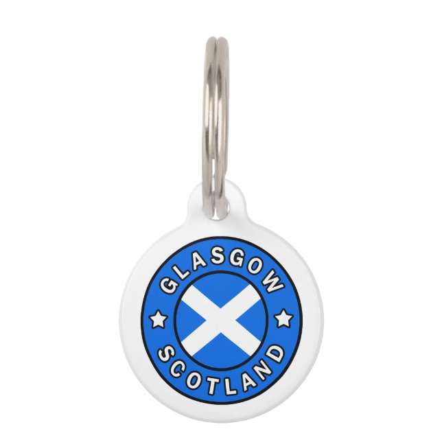 Médaillon Pour Animaux Glasgow Ecosse (Devant)