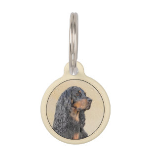 Médaillon Pour Animaux Gordon Setter Peinture - Joli art original chien