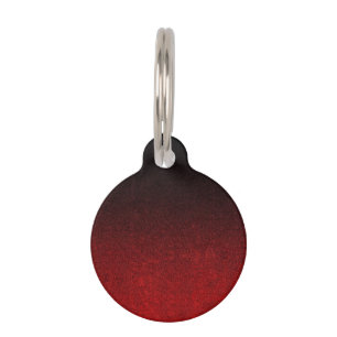 Médaillon Pour Animaux Gradient rouge et noir de Falln de parties