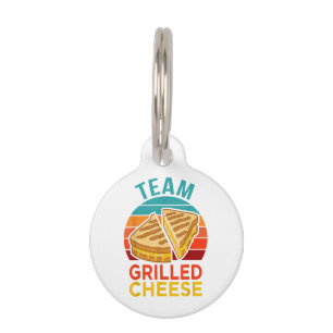 Médaillon Pour Animaux Graphisme de l'amoureux du sandwich au fromage gri