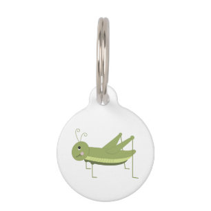Médaillon Pour Animaux Grasshopper vert
