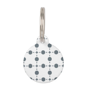 Médaillon Pour Animaux Gray Polka Dots, Polka Dot Pattern, Dots