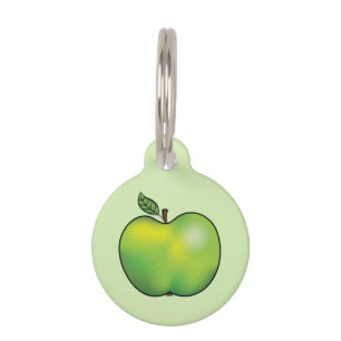 Médaillon Pour Animaux Green Cartoon Apple Illustration & Info pour anima