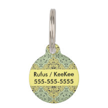 Green Rococo Motif Flouring