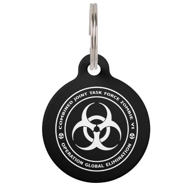 Médaillon Pour Animaux Groupe de travail de zombi (Devant)