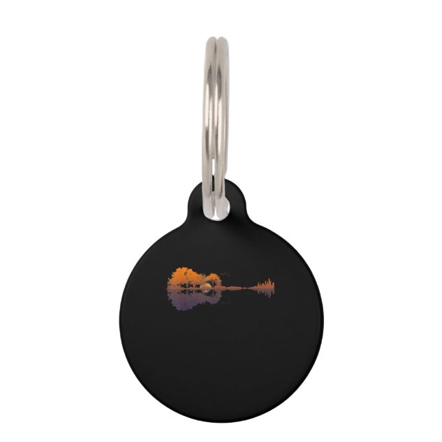 Médaillon Pour Animaux Guitar Lake Shadow (Devant)