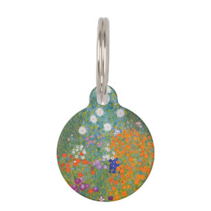 Médaillon Pour Animaux Gustav Klimt Fleur Jardin Cottage Nature