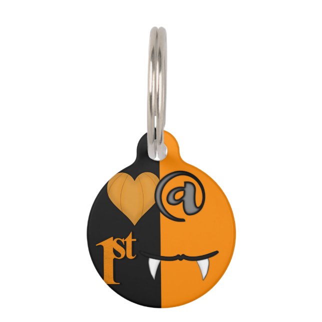 Médaillon Pour Animaux Halloween (Devant)