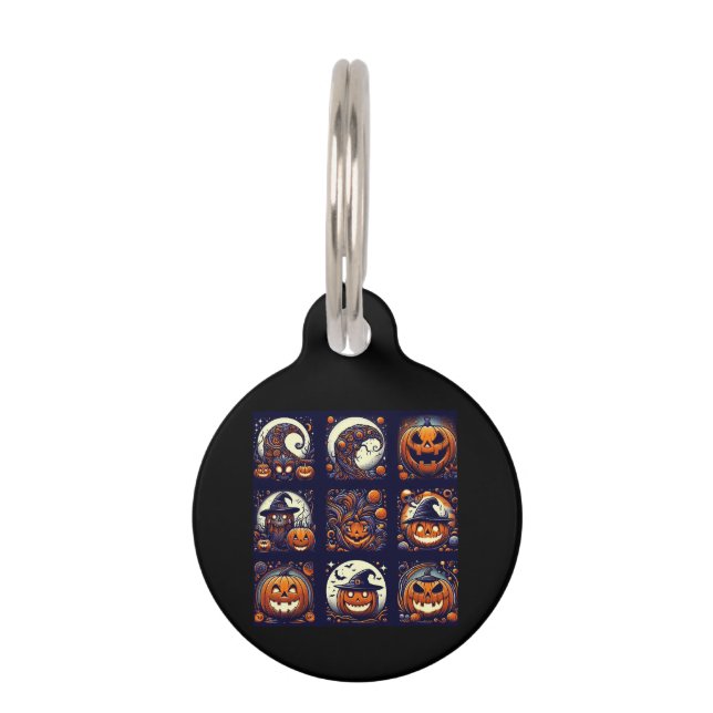 Médaillon Pour Animaux Halloween (Devant)