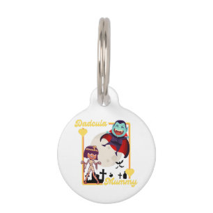 Médaillon Pour Animaux Halloween de la famille effrayante