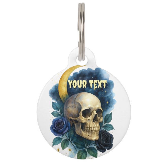 Médaillon Pour Animaux Halloween Gothique Gothique Halloween Déplaisant (Devant)