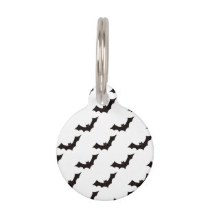 Médaillon Pour Animaux Halloween, motif de chauves-souris, Trick Or Treat