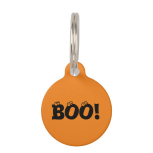 Médaillon Pour Animaux Halloween Scary Boo! yeux fantôme drôle chien