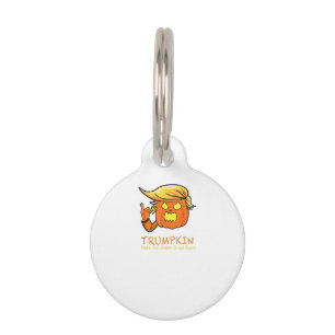 Médaillon Pour Animaux Halloween Trumpkin drôle - Design de costume class