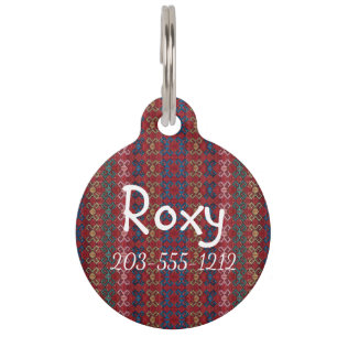 Médaillon Pour Animaux HAMbyWG - Tag de nom d'animal de compagnie - Hippy