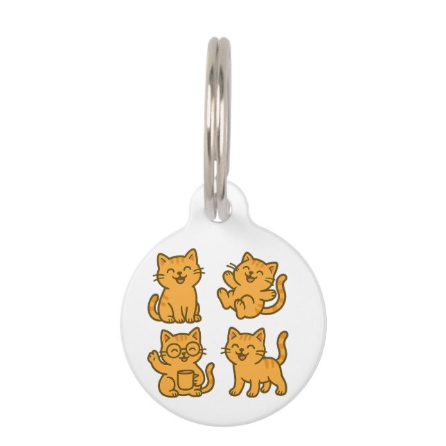 Médaillon Pour Animaux Happy Cats - Cartoon Cheer Collection (Devant)