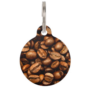 Médaillon Pour Animaux Haricots à café rôtis
