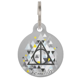 Médaillon Pour Animaux Harry Potter | Geometric Deathly Hallows