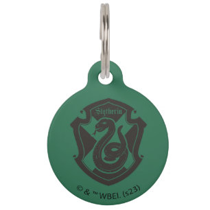 Médaillon Pour Animaux Harry Potter   Slytherin House Pride Crest