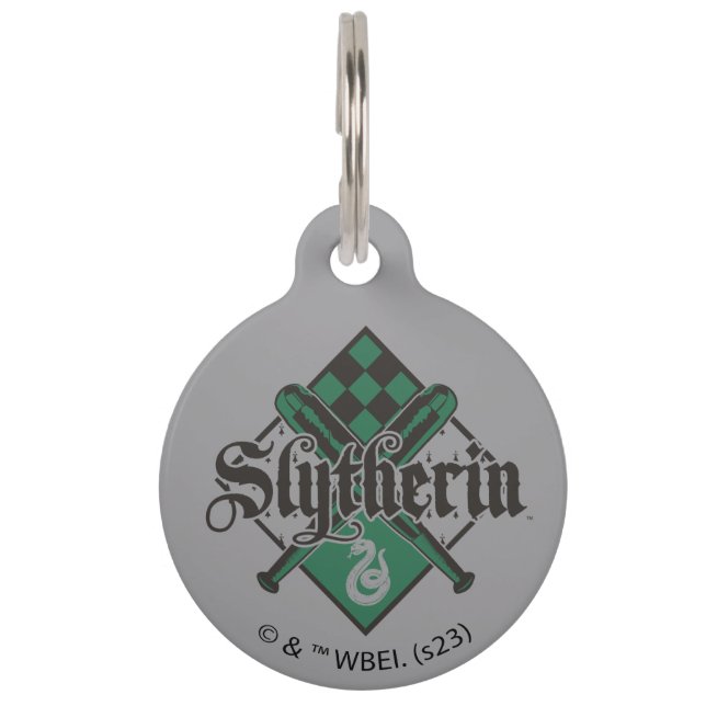 Médaillon Pour Animaux Harry Potter | Slytherin QUIDDITCH™ Crest (Devant)