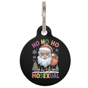 Médaillon Pour Animaux Ho Ho Homosexuel Noël Père Noël Gay pride de vacan