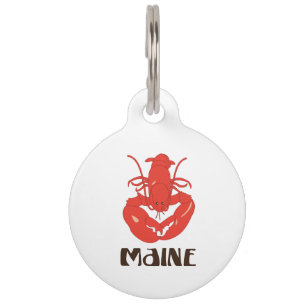 Médaillon Pour Animaux Homard du Maine