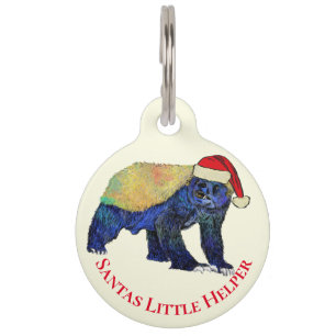 Médaillon Pour Animaux Honey Badger Funny coloré Festif Ironie Père No