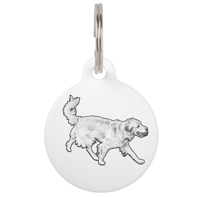 Médaillon Pour Animaux Humeur de compagnon rapide (Devant)