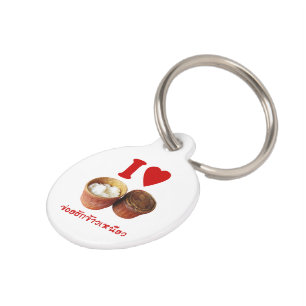 Médaillon Pour Animaux I Heart [Love] Riz Sticky [Khao Niao] - Thai Isan