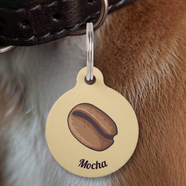Médaillon Pour Animaux Icône de grain de café (Créateur téléchargé)