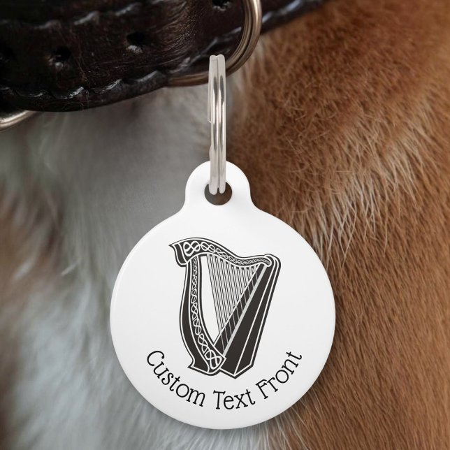 Médaillon Pour Animaux Icône de harpe (Créateur téléchargé)
