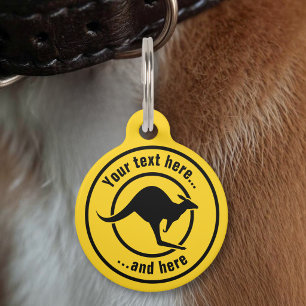 Médaillon Pour Animaux Icône kangourou