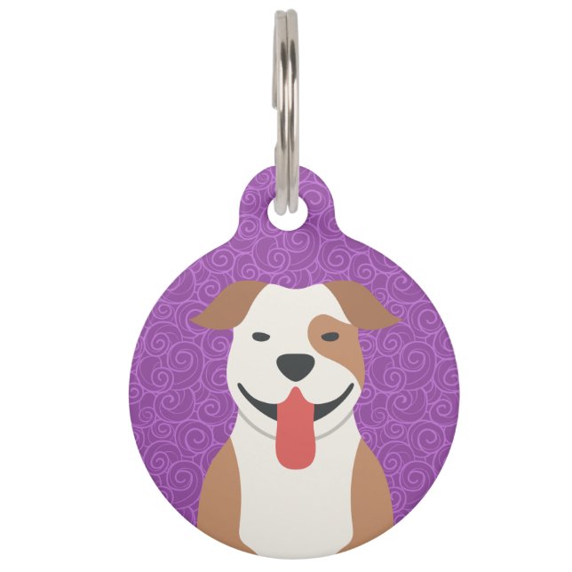 Médaillon Pour Animaux Identification américaine d'animal familier de (Devant)